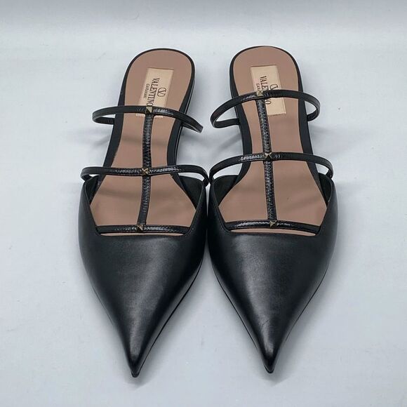 Valentino Garavani Rockstud Wispy Calfskin Mules size 37 - Picture 4 of 14